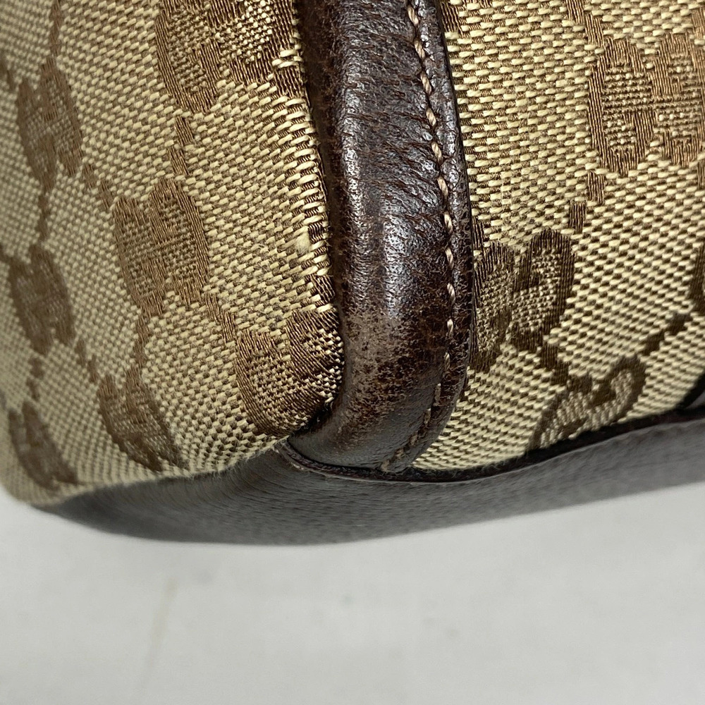 Gucci handbag GG canvas Boston beige brown